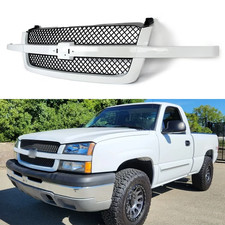 Summit White Grille Black Mesh Grill For 2003-2007 Chevrolet Silverado 1500 2500