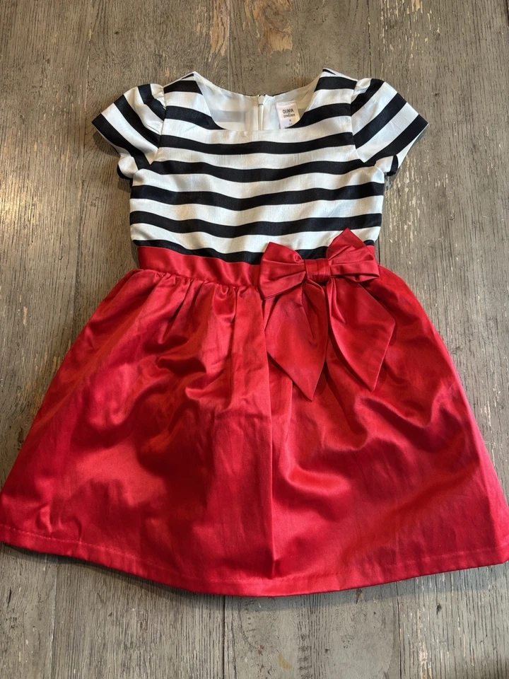 OLIVIA Vestido Gymboree Vacaciones Lote de 3 Vestido Elegante Mameluco Zara Clase de Arte Talla 4-6 Foto 3 de 4