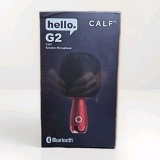 Calf G2 Bluetooth Karaoke Microphone/Speaker Red 2 in1 Portable Singing Home KTV