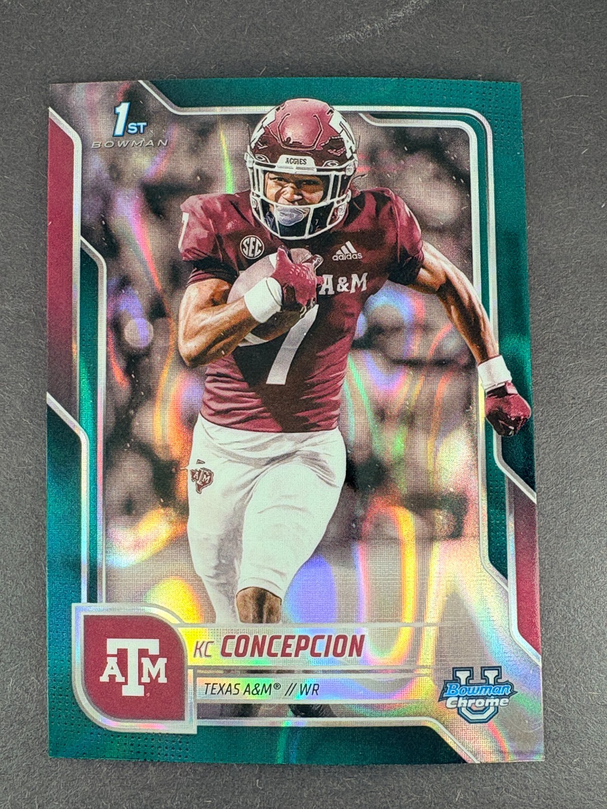2025 Bowman Chrome U - KC CONCEPCION #91 - Teal Lava - Texas A&M Aggies (RC)