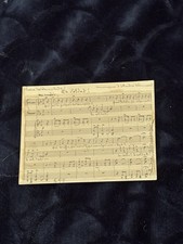 French Composer Andre Wormser Autograph & Quote From His Composition Le Soldat!
