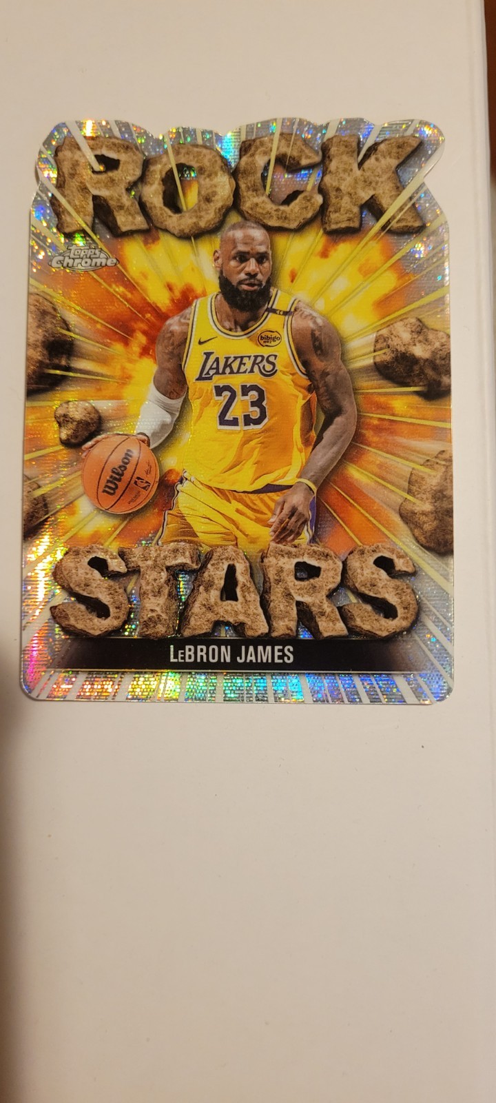 2025-26 Topps Chrome Basketball LeBron James Rock Stars Lakers Case Hit SSP RARE