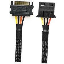 CRJ5-Pin SATA to 4-Pin Molex Power Adapter Cable -2-inch 30cm , Single 4-Pin 1