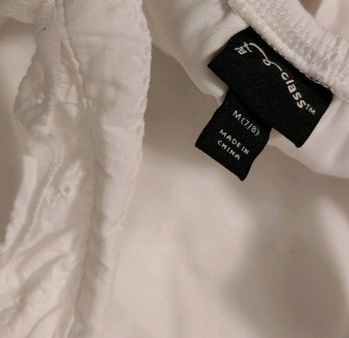 Girl's Art Class White Eyelet Sundress Long Lined Ruffle Hem Tiers Size 7-8 EUC - Picture 6 of 6