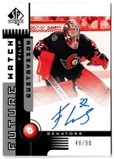 2021-22 SP Authentic 2001-02 Retro Future Watch Auto FILIP GUSTAVSSON 01FW-FG 90