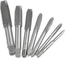 7 Piece Metric Thread Tap Set, HSS Tapping Tool Set M3 M4 M5 M6 M8 M10 M12 Hand
