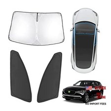 3PCS Windshield Sun Shade for 2017-2025 Mazda CX5, Front and 17 Mazda CX-5