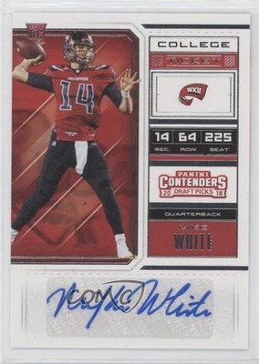 2018 Panini Contenders Draft Picks College Ticket Mike White Rookie Auto RC 11sh