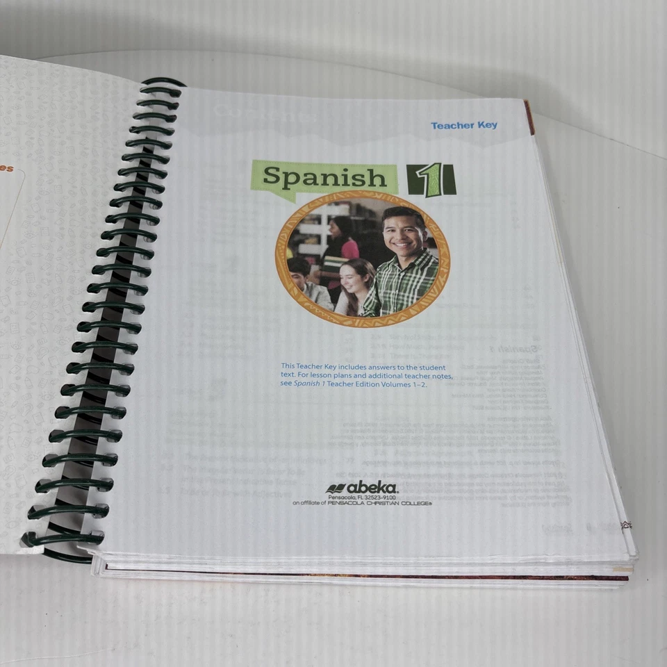 Abeka Spanish 1 Teacher Key, High School Spanish Language Arts Series Homeschool - Image 4 of 4