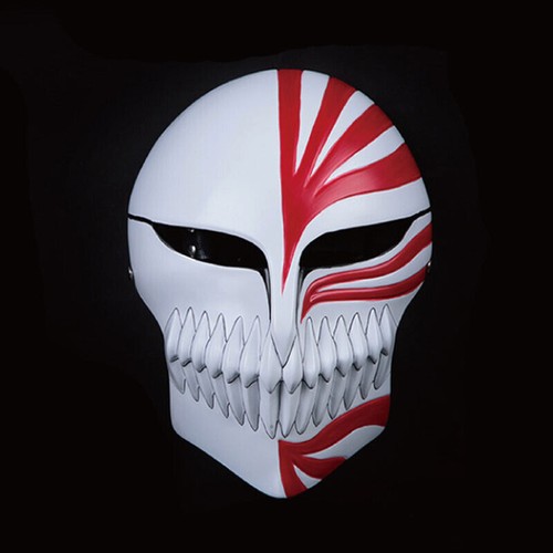 Bleach Tensa Bankai Kurosaki Ichigo FRP Mask W/Mesh Halloween Cosplay Prop Gift - Picture 17 of 19