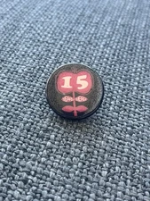 Merge Records 15 year anniversary indie rock pinback button