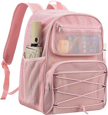 Mesh Backpack Heavy Duty See through Mesh Bag Large Backpack for Travel Swimming