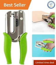 Elegant Green Crop-A-Dile Power Punch, 1/4" Holes for Leather and Fabric Crafts