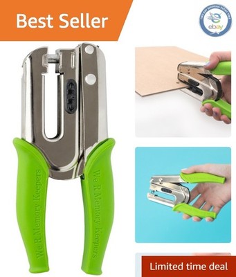 Elegant Green Crop-A-Dile Power Punch, 1/4'' Holes for Leather and Fabric Crafts