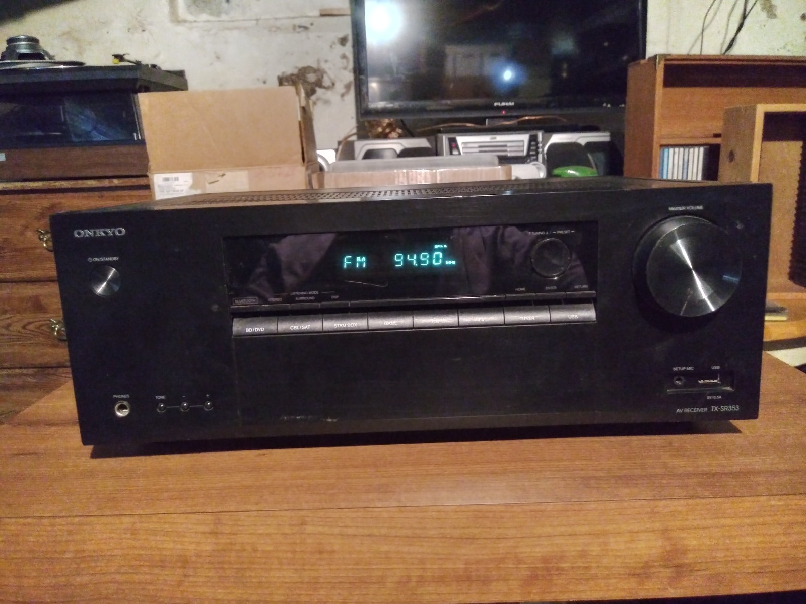 Tested & Working onkyo TX-SR353 80w Receiver 5.1 Surround So