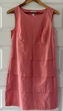 NWOT Loft Size 0 Pink Salmon Tiered Dress