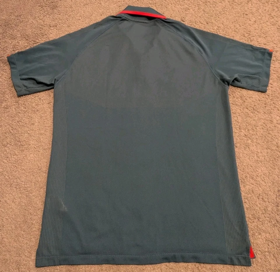 RARE Uniqlo Roger Federer RF 2021 French Open Blue Tennis Polo Shirt Men's M - Image 2 of 4