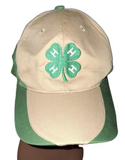 John Deere Baseball Hat/Cap Adjustable green & tan GUC clovers SEND OFFERS