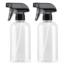 2 Pack 12oz Adjustable Spray Bottles Refillable Plastic Bottles for Hair Styling