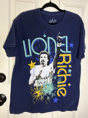 Lionel Richie Mens Lionel Richie All Night Long 2-Sided Navy Wash Shirt medium