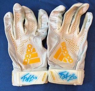 Ty France Autographed GAME USED Batting Gloves!