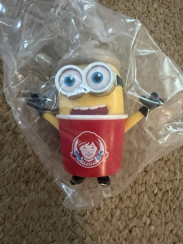 Wendy's Minions Limited Figure Frosty Premium Toy Ages 3+ Kids & Adult 4
