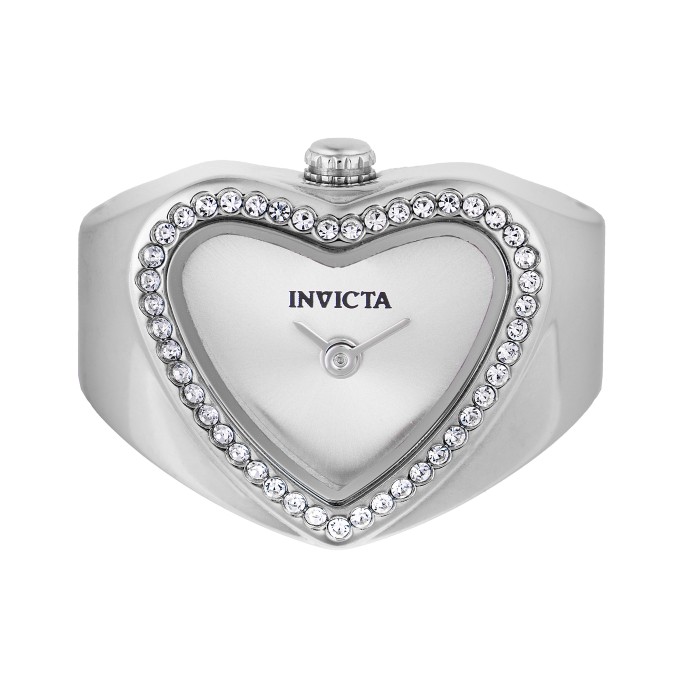 Invicta Women's Mini Angel Crystal 18.5mm Quartz Ring Watch IN-49572