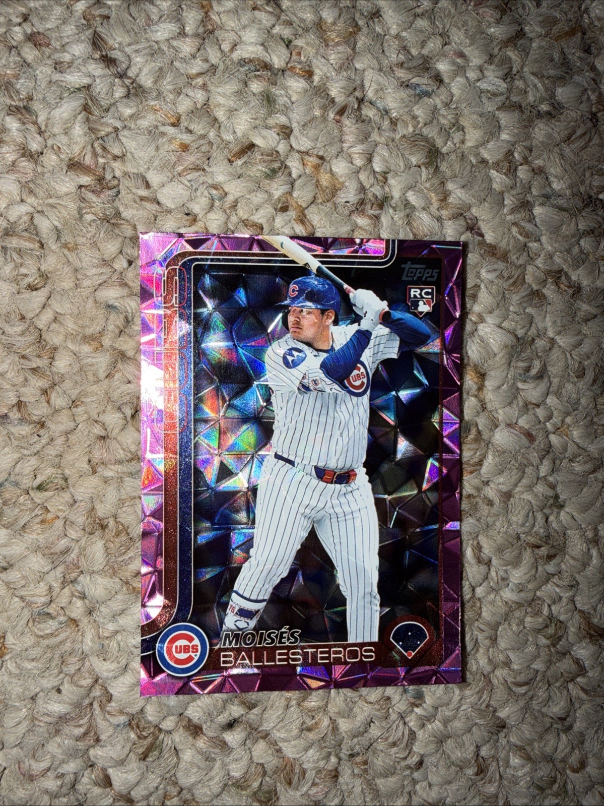 2025 Topps Update Series - Moises Ballesteros #US262 Pink Diamante Foil (RC)