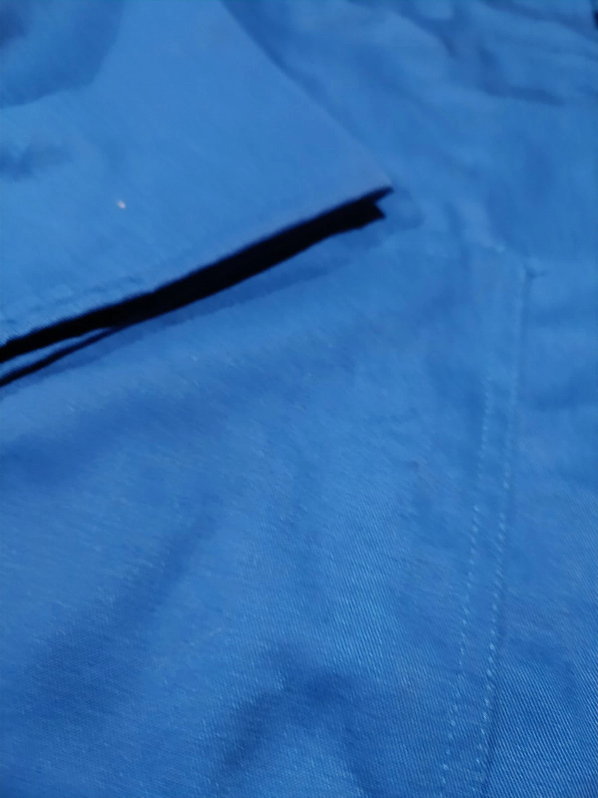 Vintage Deadstock European Workwear Jacket – Blue Chore Coat Utility Uniform image 6