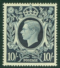 SG 478. 1939-48. 10/- dark blue. A fine fresh very lightly mounted mint...