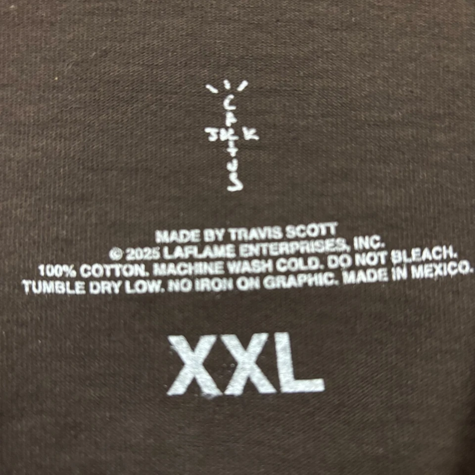 Camisa Cactus Jack Tapes Records Jackboys 2 Hip-Hop LS tamanho XXL - Imagem 4 de 4