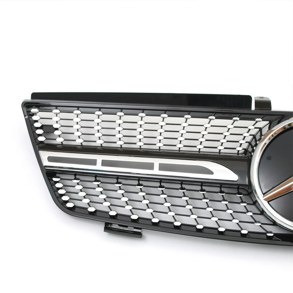 Front Grille W/Emblem Grill For Mercedes Benz W164 2005-2008 ML320 ML350 ML500 - Image 4 of 4