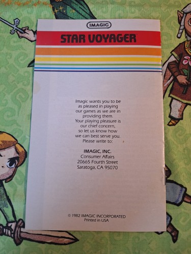Star Voyager MANUAL ONLY IMAGIC Atari 2600 - Picture 2 of 2
