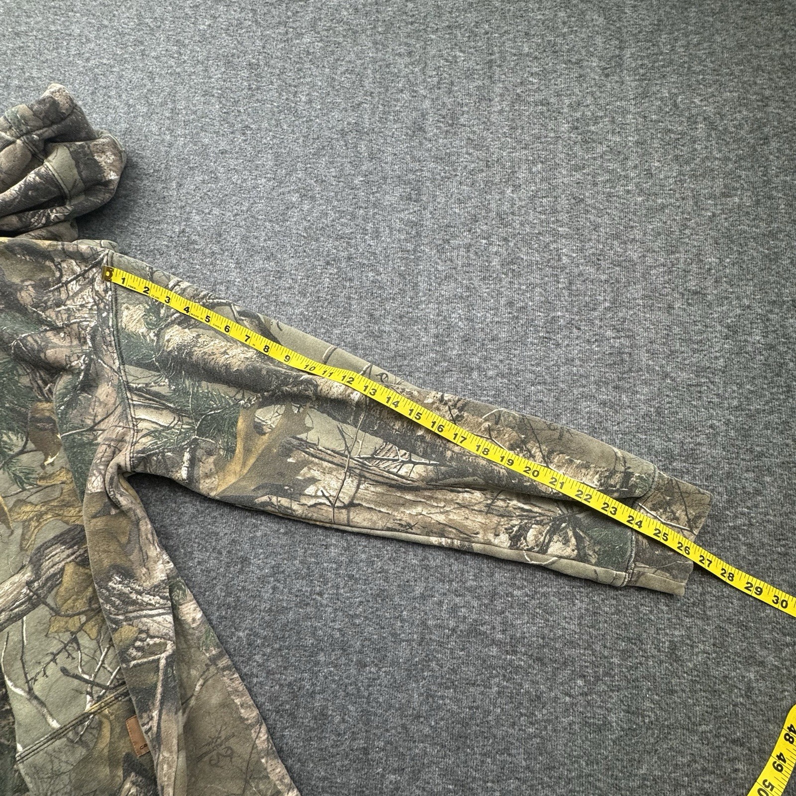 Carhartt Hoodie RealTree Camo Full Zip Camoflouge K289 977 Sweatshirt Sz L Tall image 9
