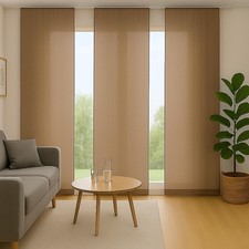 3x Schiebevorhang 60x245cm Flächenvorhang Flächengardine Schiebegardine + Zubeh.