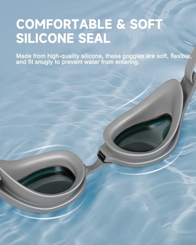 Swim Goggles, Racing Swimming Goggles Adult Anti-Fog No Leaking UV Protection... - Picture 4 of 7