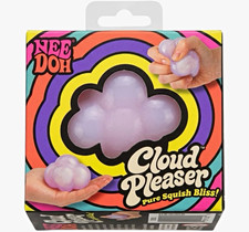 Nee Doh Cloud Pleaser Soft Doh Squish Tactile Squeeze Toy, Purple