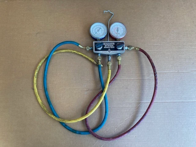 Analizador de sistema Imperial Eastman calibre colector de CA de colección 2500 PSI EE. UU. R-502 Foto 2 de 3