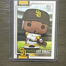 Topps 2025 Series 1 Luis Arraez San Diego Padres FUNKO POP Insert Card #420
