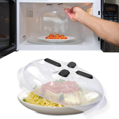 #ad HOVER COVER Magnetic Microwave Splatter Cover Clear Microwave Cover for Food... $27.94