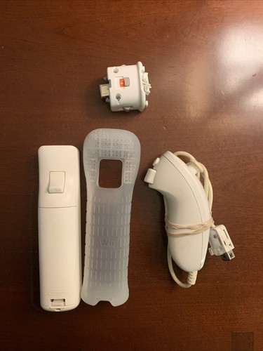 Telecomando Nintendo Wii OEM bianco con 1 nunchuck + movimento più adattato - Foto 2 di 2