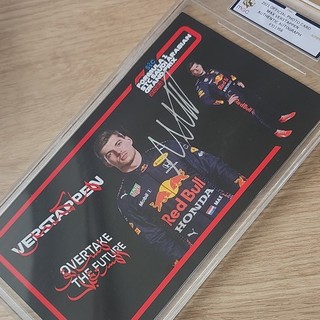 MAX VERSTAPPEN 2021 WDC 🏆 SIGNED DRIVERS CARD MGC AUTHENTICATED & ENCAPSULATED