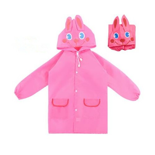 Kids Raincoat Cartoon Shower Proof Hooded Fun Jacket Child Poncho Rain Coat New - Picture 16 of 16