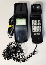 Vtg Golden Eagle Trimstyle Corded Telephone w/Visual Ringer Black GE5303