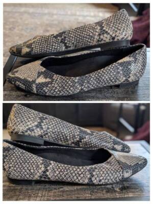 VIONIC SZ 8.5 Snake Print Caballo Orthotic Ballet Flat