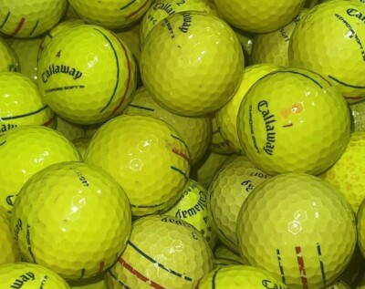 5 Dozen Callaway ERC Soft Triple Track Yellow Grade B AAA Quality Golf Balls