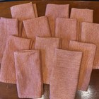 Lovely Orange Woven Cloth Napkins- Foreston 18” Squares autumn Fall Thanksgiving