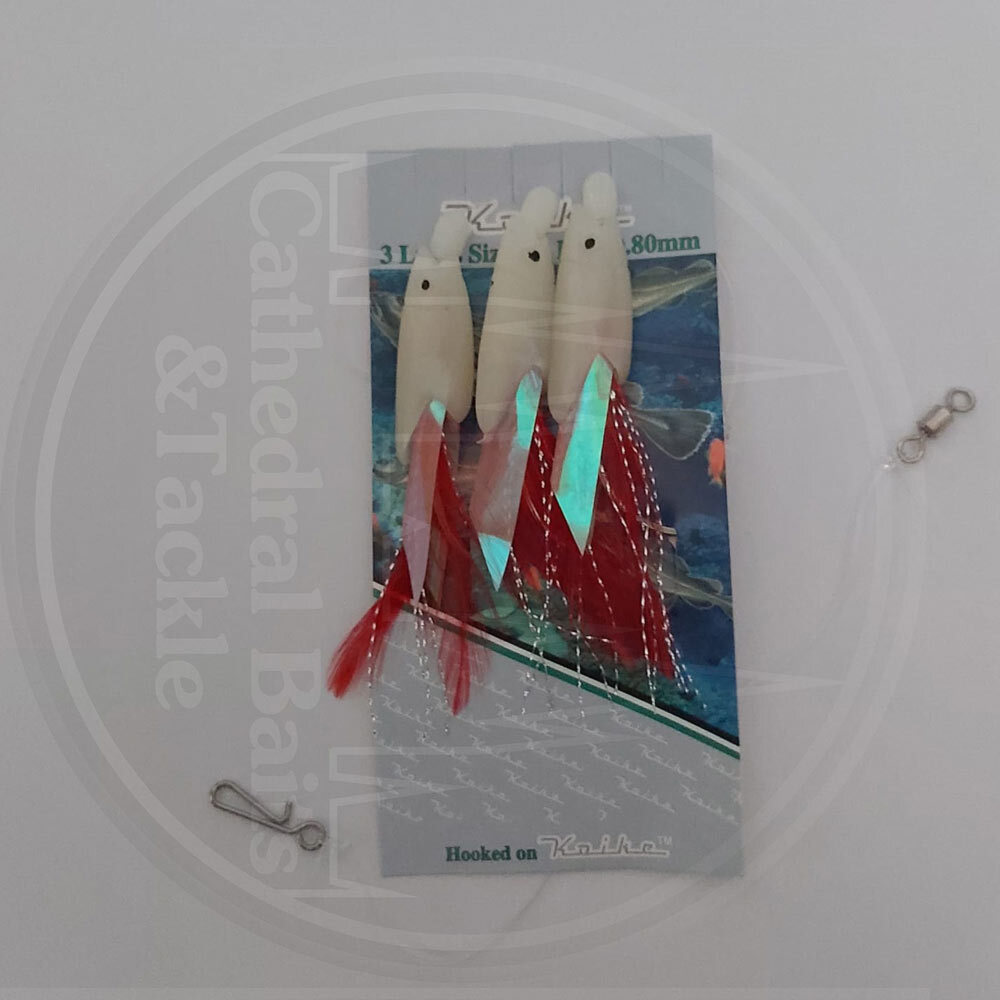 Jumbo Hokkai 3 Lumi Size 6/0 Sea Fishing Hook Rig – Ready-to-Fish Tackle For Cod & Mackerel 4 thumbnail image