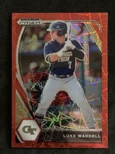 2021 Prizm Draft Picks Base Red Cracked Ice Prizm #157 Luke Waddell