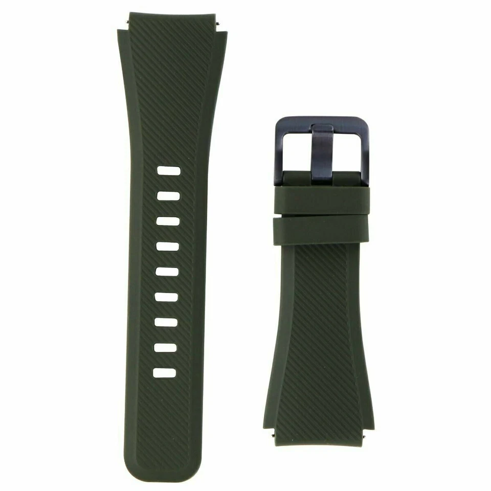 Correa de reloj Samsung genuina correa mediana de cuero y silicona S3 clásica y activa Foto 2 de 4